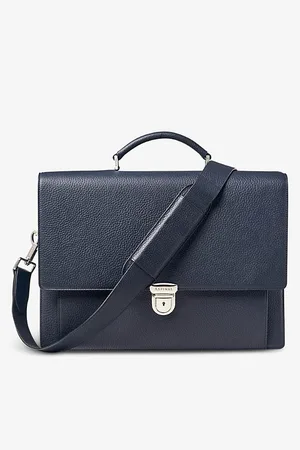 ASPINAL OF LONDON City Grained-Leather Messenger Bag