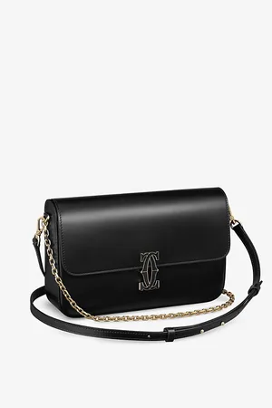 Cartier Womens C De Small Leather Cross-Body Bag