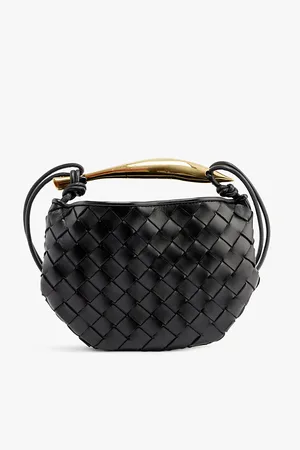 Bottega Veneta Womens Sardine Mini Intrecciato Leather Cross-Body Bag