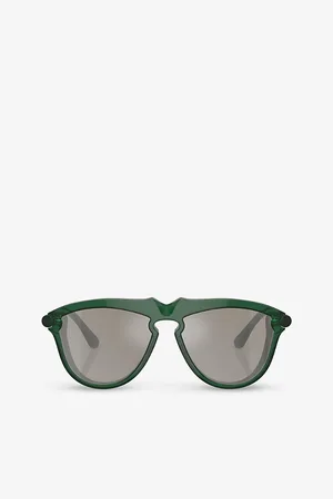 Burberry Womens Be4417U Pilot-Frame Acetate Sunglasses