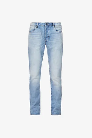 NEUW Mens Lou Tapered Mid-Rise Stretch-Cotton Denim Jeans