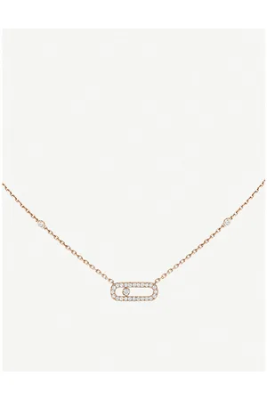 MESSIKA Move Uno Pavé 18ct Rose-Gold and 0.20ct Brilliant-Cut Diamond Necklace