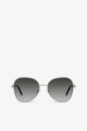 Tiffany & Co. Womens Tf3068 Metal and Acetate Cat-Eye Sunglasses