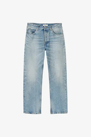 Sandro Mens Regular-Fit Mid-Rise Denim Jeans