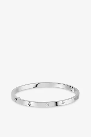 Cartier Love Small 18ct White-Gold and 6 Diamonds Bracelet