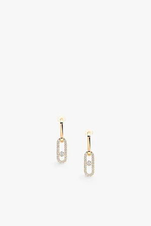 MESSIKA Move Link 18ct Gold and 0.85ct Diamond Earrings