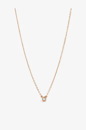 Tiffany & Co. Diamonds By The Yard 18ct Rose-Gold and 0.07ct Brilliant-Cut Diamond Pendant Necklace