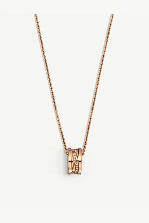 Bvlgari B.Zero1 18ct Rose-Gold and Diamond Necklace