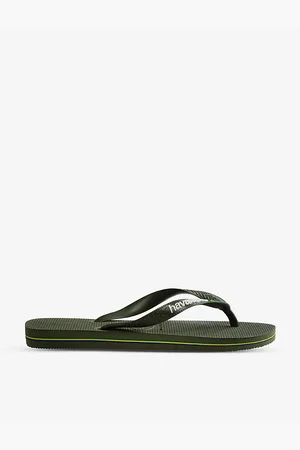 Havaianas Womens Brasil-Logo Rubber Flip Flops