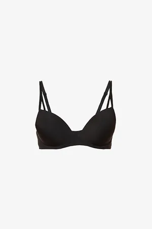 Calvin Klein Womens Ck Seductive Comfort Branded Stretch-Jersey Bra