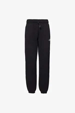 The North Face Womens Brand-Embroidery Tapered-Leg Mid-Rise Cotton-Jersey Jogging Bottoms