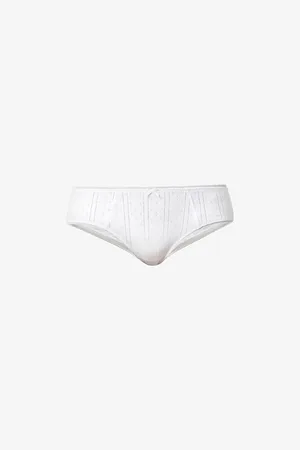 Cou Cou Intimates Womens The Cosy Pointelle-Pattern Organic-Cotton Briefs