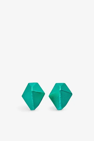 LA Maison Couture Womens The Rock Hound Hotrocks Sterling-Silver Stud Earrings