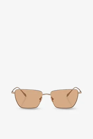 Giorgio Armani Ar6153 Rectangle-Frame Metal Sunglasses