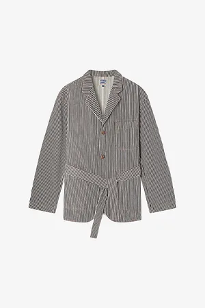Soeur Womens Alphonse Stripe Cotton Jacket