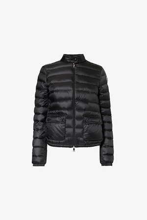 Moncler Womens Lans Funnel-Neck Regular-Fit Shell-Down Jack