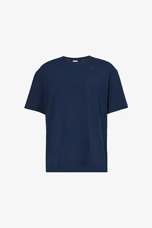 GymShark Mens Power Logo-Print Stretch-Cotton T-Shirt