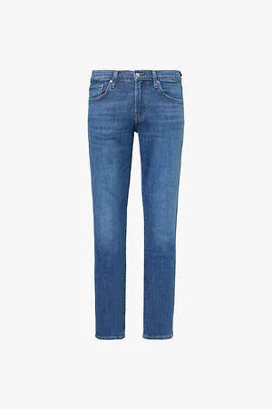 Citizens of Humanity Mens London Slim-Fit Tapered-Leg Denim-Blend Jeans