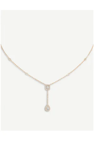MESSIKA My Twin 18ct -Gold and 0.10ct Diamond Tie Necklace