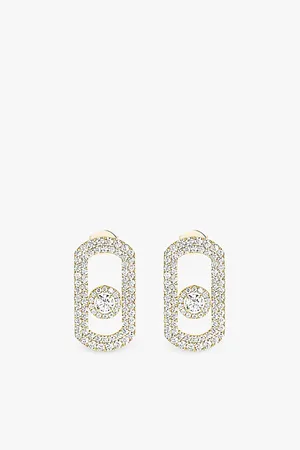 MESSIKA So Move Pavé 18ct Gold and 1.3ct Diamond Earrings