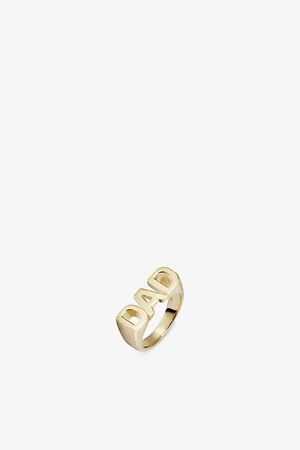 Maria Black Womens Dad 18ct Yellow -Plated Sterling-Silver Ring