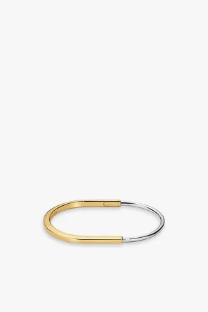 Tiffany & Co. Tiffany Lock Narrow 18ct Yellow-Gold and 18ct White-Gold Bangle