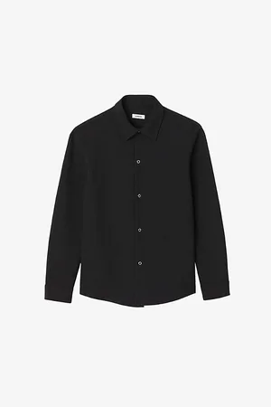 Sandro Mens Joker Long-Sleeve Regular-Fit Stretch-Woven Shirt