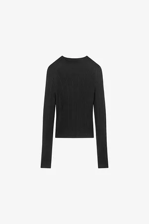 LK Bennett Womens West Cable-Stitch Cotton and Wool-Blend Jumper