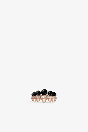 Cartier Clash De 18ct Rose-Gold, 0.37ct Brilliant-Cut Diamond and 5.47ct Onyx Ring