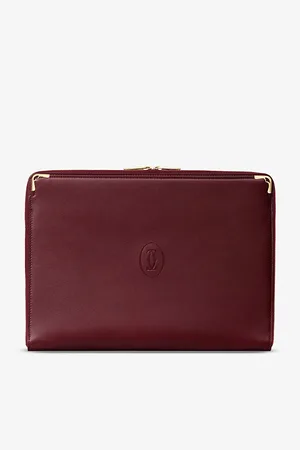 Cartier Mens Must De Leather Portfolio Bag