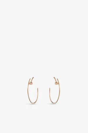 Cartier Juste Un Clou 18ct Rose-Gold Single Hoop Earrings