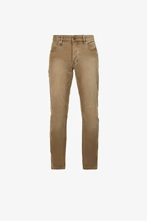 NEUW Mens Lou Brand-Patch Slim-Fit Stretch-Denim Jeans