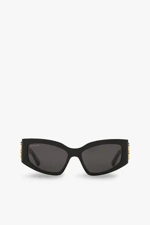 Balenciaga Womens Bb0321S Cat Eye-Frame Acetate Sunglasses