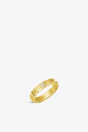 Chopard Ice Cube Pure 18-Carat Yellow-Gold and Diamond Ring