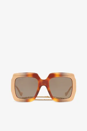 Gucci Womens Gg1022S Square-Frame Acetate Sunglasses