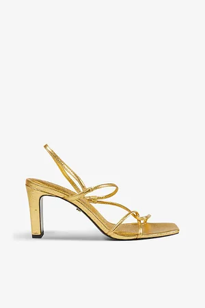 Sandro Womens Faye Strappy Leather Heeled Sandals