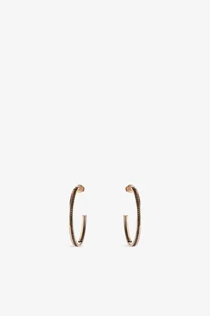 Boucheron Quatre Classique 18ct Rose-, Yellow- and Brown- Hoop Earrings
