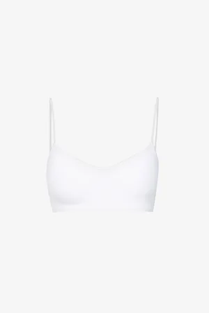 Hanro Womens Touch Feeling Cropped Stretch-Jersey Bra