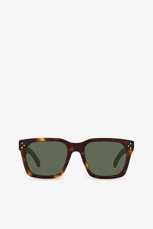 Céline Womens Cl000384 Cl40248I Irregular-Frame Acetate Sunglasses