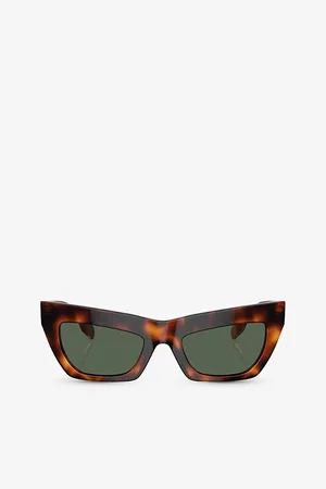 Burberry Womens Be4405 Cat-Eye-Frame Acetate Sunglasses