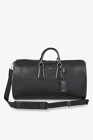 Sandro Mens Logo-Embossed Coated Canvas Weekender Bag