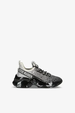Steve Madden Mistica Embellished Knitted Trainers 7-9 Years