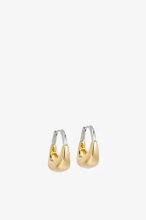 ASTLEY CLARKE Womens Aurora U-Shape 18ct Yellow Gold-Plated Vermeil and Sterling-Silver Hoop Earrings