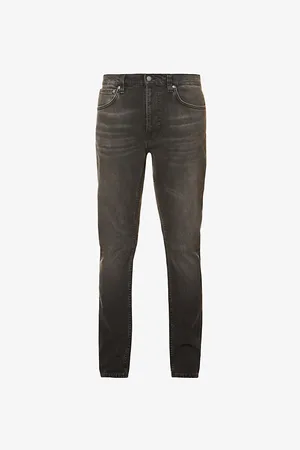 Nudie Jeans Mens Lean Dean Slim-Fit Mid-Rise Stretch-Denim Tapered Jeans