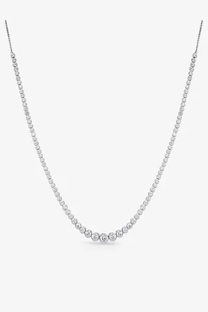 CARAT* London Womens Quentin Sterling- and Cubic Zirconia Necklace