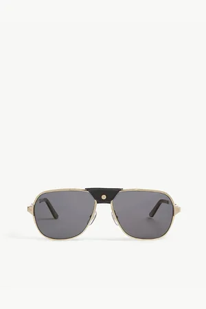 Cartier Womens ct0165S Aviator Sunglasses