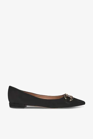 LK Bennett Womens Natalya Snaffle-Trim Suede Flats
