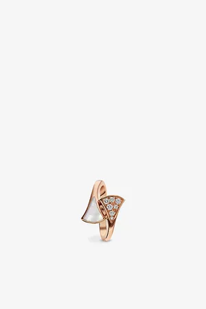 Bvlgari Divas Dream Small 18ct Rose-Gold, Mother-Of-Pearl and Diamond Ring