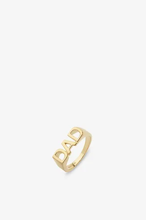 Maria Black Womens Dad 22ct Yellow -Plated Sterling-Silver Ring