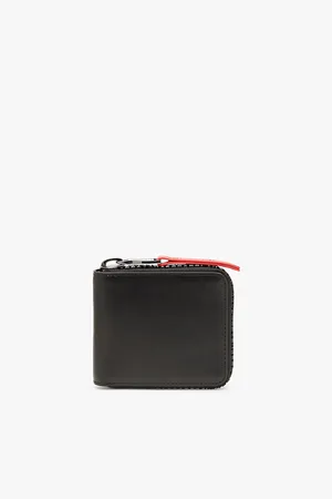 Diesel Mens Bi-Fold Applique-Lettering Leather Wallet